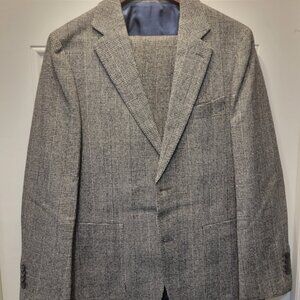 Suitsupply Havana Brown Glen Plaid Wool/Cotton Suit 38R